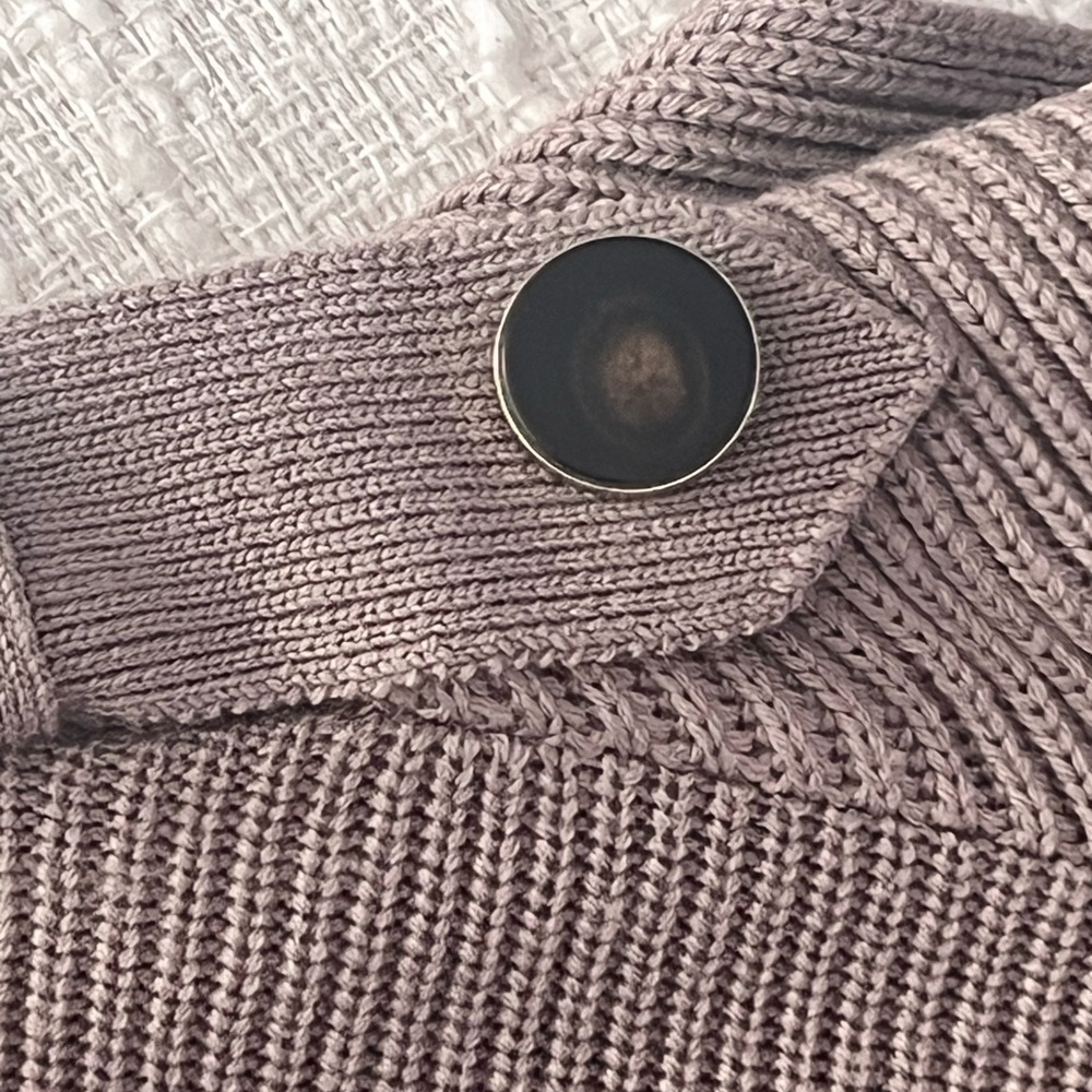 Valentino V-Neck Ribbed Ruffle Sweater - Picture 8 of 11